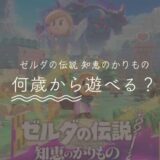 ゼルダの伝説 知恵のかりものは何歳から遊べる？小学生も楽しめる？